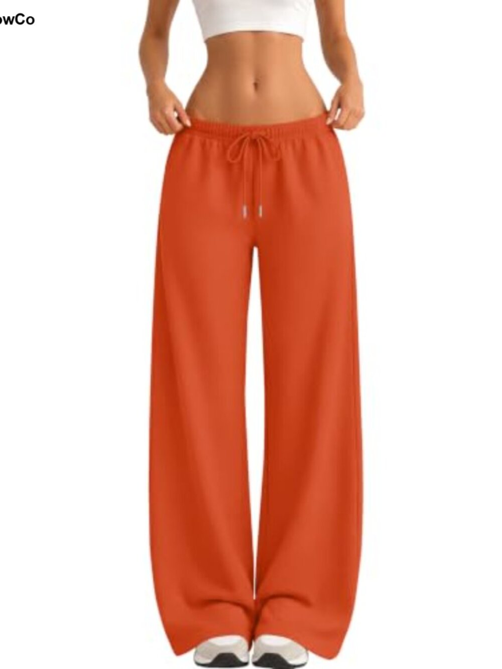 Wide Leg Sweatpants Fleece Lined Cotton Polyester Lounge Jogger Pants